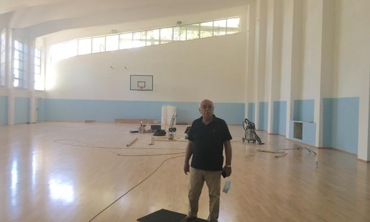 Macerata, sopralluogo del presidente Pettinari all'Itc: "Pronte le due palestre"