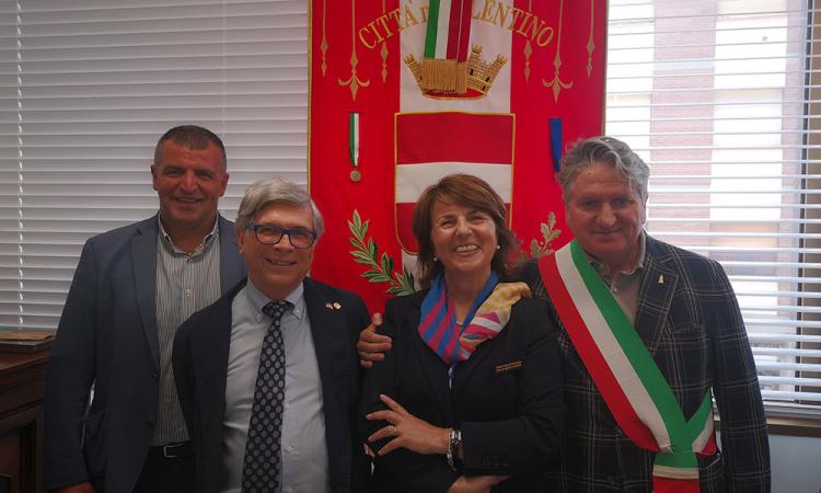 Rotary Club Tolentino, visita della governatrice Rossella Piccirilli: incontro anche con Pezzanesi