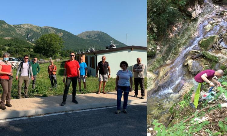 Camerino, volontari al lavoro per segnare e ripulire i sentieri