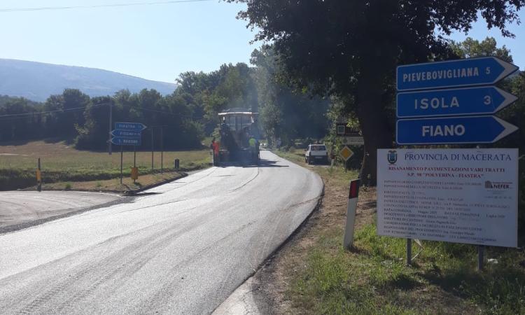 Lavori sulla provinciale Polverina-Fiastra: investiti 200.000 euro