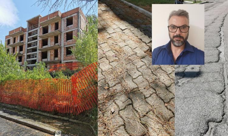 Macerata, Fratelli d'Italia: "Statue pericolose e strade dissestate: nel quartiere di Collevario regna il degrado"