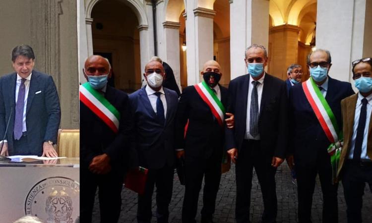Sisma, il governatore Ceriscioli e i sindaci del cratere ricevuti dal premier Conte