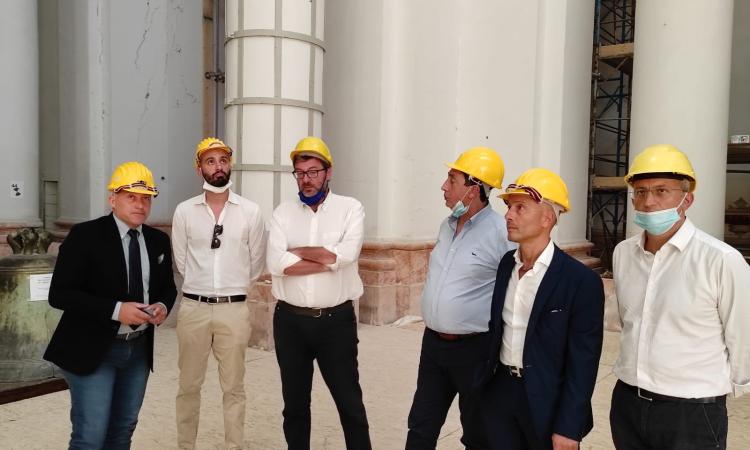 Lega,  Giorgetti in visita nelle Marche: "Zona rossa di Camerino monumento all'incapacità del Pd"