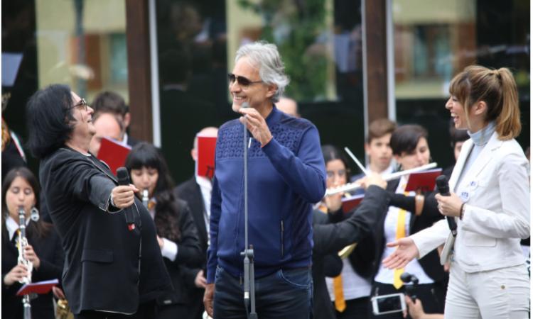 Camerino, Andrea Bocelli e Renato Zero inaugurano la nuova Accademia della Musica