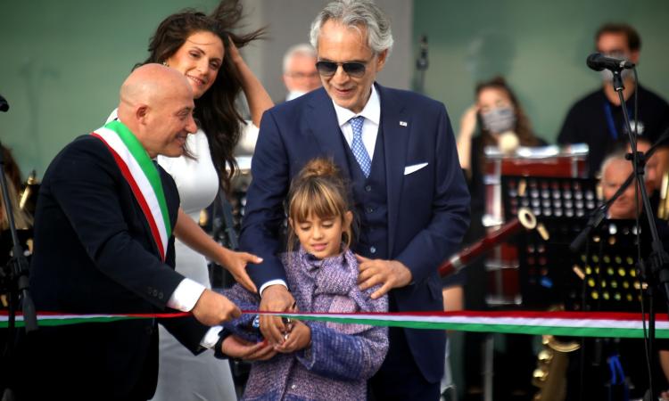 Andrea Bocelli dona a Camerino la nuova Accademia della Musica (FOTO e VIDEO)