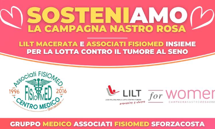 Gruppo Medico Associati FISIOMED e LILT Macerata uniti nella prevenzione dei tumori al seno