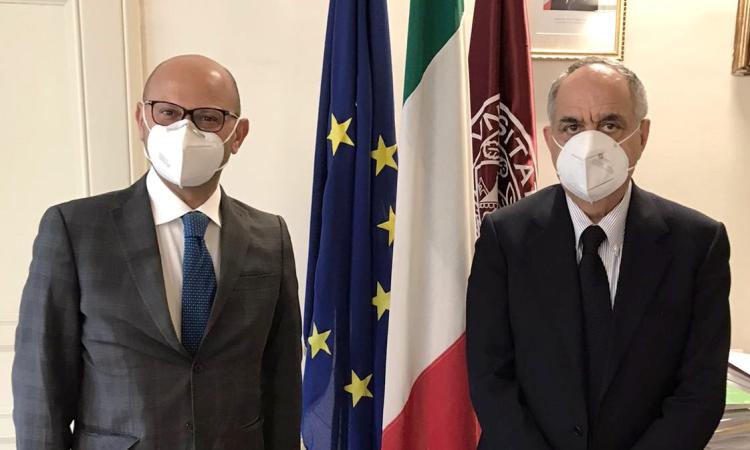 Unimc, il rettore Adornato dà il benvenuto al nuovo questore Vincenzo Trombadore