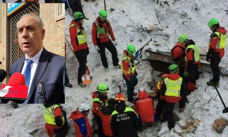 Legnini ricorda le vittime di Rigopiano: "Immane tragedia, il 2021 sarà l'anno dell'operosità"