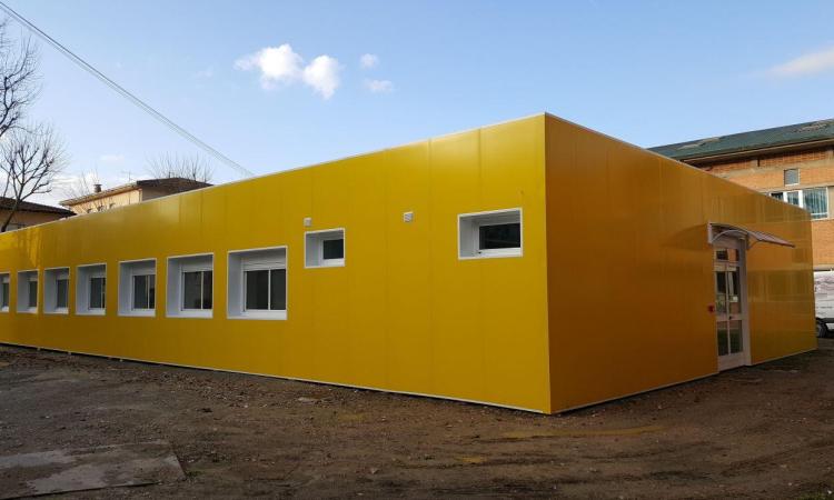 Potenza Picena, ipotesi moduli prefabbricati per ospitare le cinque classi della 'Coloramondo' Potenza Picena, ipotesi moduli prefabbricati per ospitare le cinque classi della 'Coloramondo'