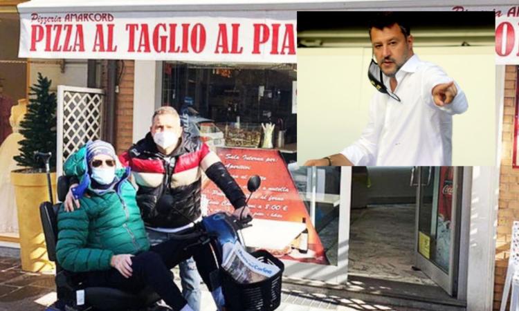 Porto Recanati, disabile prende caffè al bar e viene multato. Salvini assicura: "Pagherà la Lega" Porto Recanati, disabile prende caffè al bar e viene multato. Salvini assicura: "Pagherà la Lega"