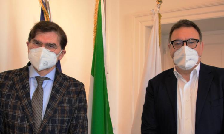 Giancarlo Giulianelli incontra Dino Latini: "Sarò Garante dei diritti super partes. Priorità ai minori"