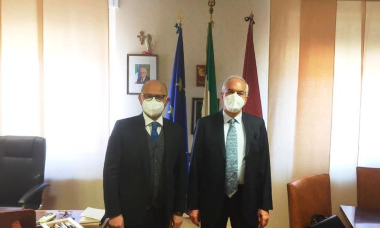 Macerata, il Procuratore Giovanni Giorgio si congeda: il saluto del Questore Trombadore Macerata, il Procuratore Giovanni Giorgio si congeda: il saluto del Questore Trombadore