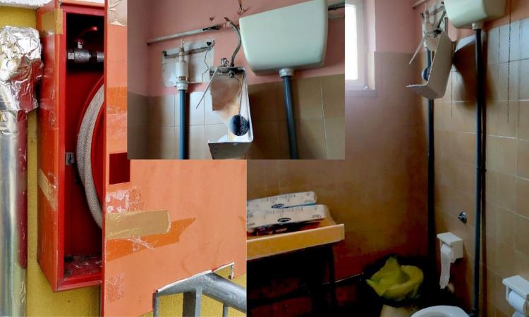 Tolentino, raid dei vandali alla scuola “Grandi”: bagni devastati e scritte oscene sulle lavagne Tolentino, raid dei vandali alla scuola “Grandi”: bagni devastati e scritte oscene sulle lavagne