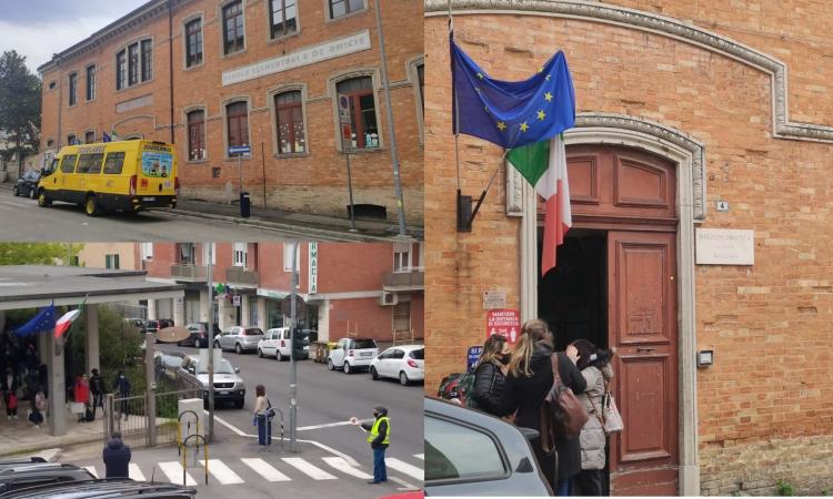 Macerata, suona di nuovo la campanella alle elementari: "bimbi felici di ritrovarsi in aula" (FOTO) Macerata, suona di nuovo la campanella alle elementari: "bimbi felici di ritrovarsi in aula" (FOTO)