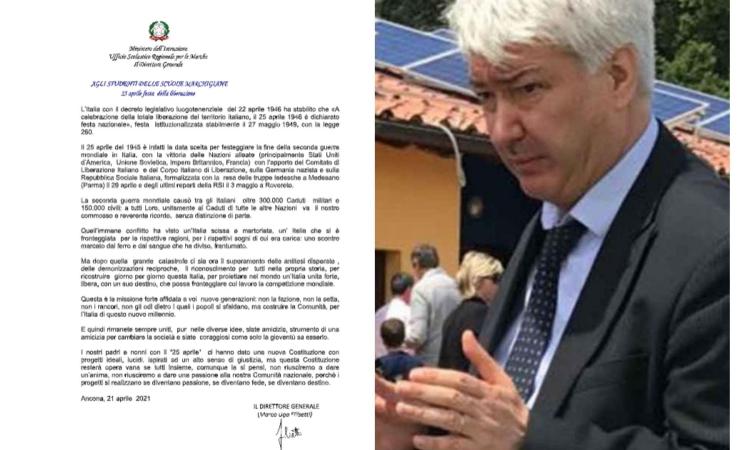 25 aprile, Filisetti nella bufera. Il Pd Marche: "Le sue parole un'offesa, riflessioni indegne"