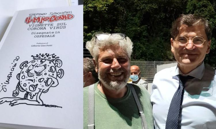 Dopo 8 mesi di ricovero, racconta il Covid con le sue vignette: la storia di Stefano Simoncini