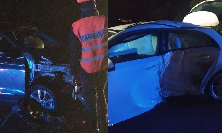 Treia, scontro tra due auto lungo la 'Cingolana': un dottore trasportato a Torrette in gravi condizioni (FOTO)