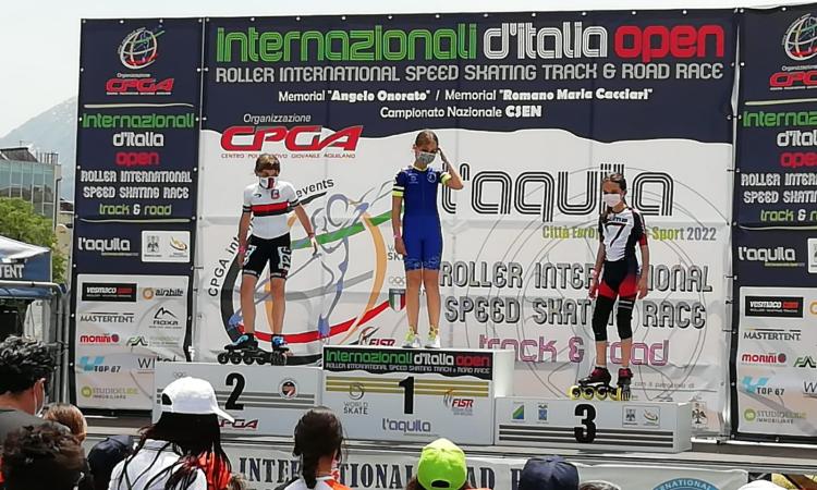 Roller Civitanova, 2 medaglie d'oro e ottimi piazzamenti al Trofeo Internazionale dell'Aquila Roller Civitanova, 2 medaglie d'oro e ottimi piazzamenti al Trofeo Internazionale dell'Aquila