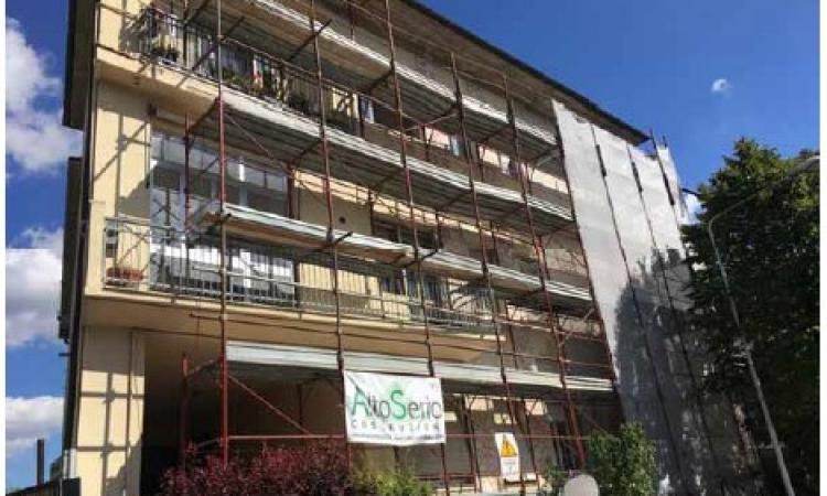 San Severino, torna agibile un edificio in viale Europa: tre famiglie tornano a casa