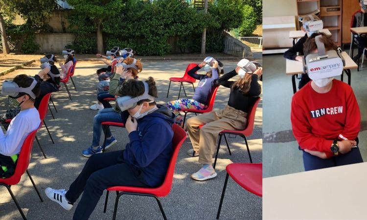 Civitanova, 432 bimbi di quinta elementare vanno in "gita" su Marte grazie ai visori
