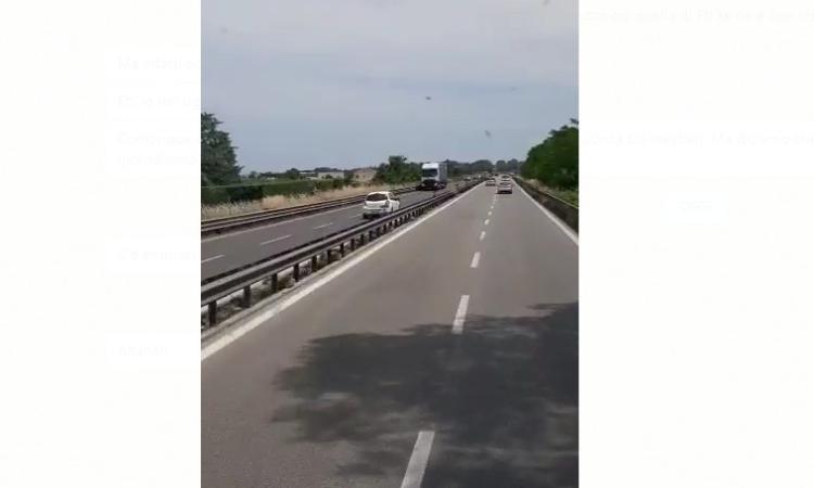 Ancora un episodio choc in superstrada: da Montecosaro a Civitanova contromano (VIDEO)
