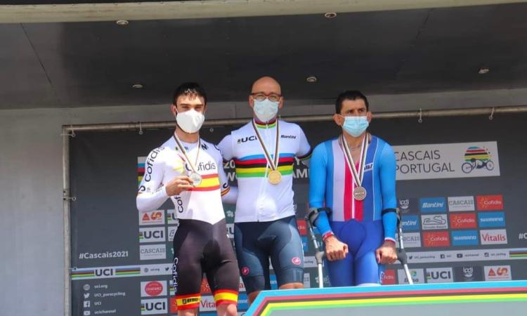 Mondiali paraciclismo, Giorgio Farroni è oro nella crono: festa per l’Anthropos Civitanova