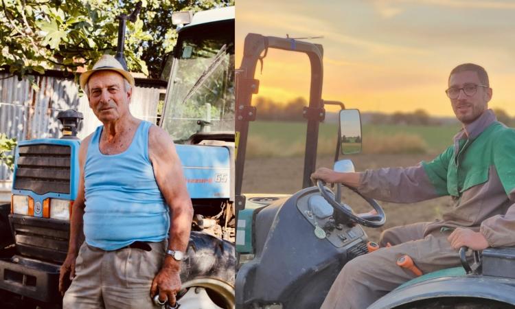 Pierino e Vittorio, due generazioni di agricoltori a confronto: dalle antiche tradizioni al biologico