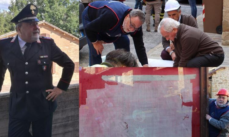 Il Luogotenente Marcello Sergi va in congedo: durante il sisma recuperò numerose opere d'arte Il Luogotenente Marcello Sergi va in congedo: durante il sisma recuperò numerose opere d'arte