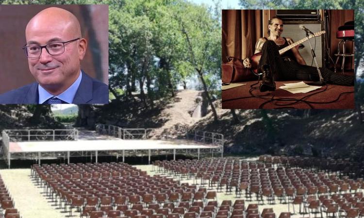Urbisaglia, Aldo Cazzullo e Piero Pelù portano Dante all'Anfiteatro Romano