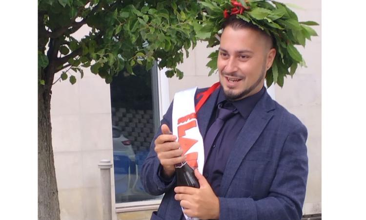 Treia, corona d'alloro per Andrea Clementi: laurea in Scienze Pedagogiche
