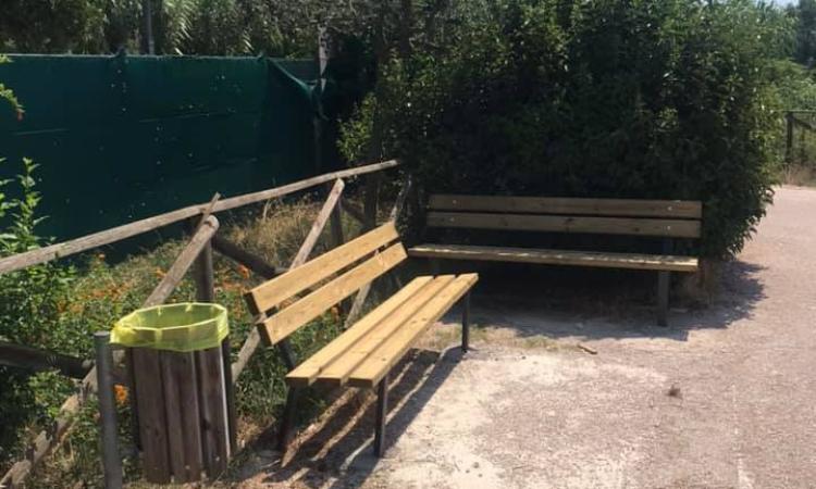 Civitanova, restyling delle aree verdi con 30 nuove panchine