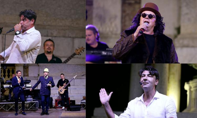 Treia, il poker d'assi di comici regala una serata piena di risate in piazza della Repubblica Treia, il poker d'assi di comici regala una serata piena di risate in piazza della Repubblica