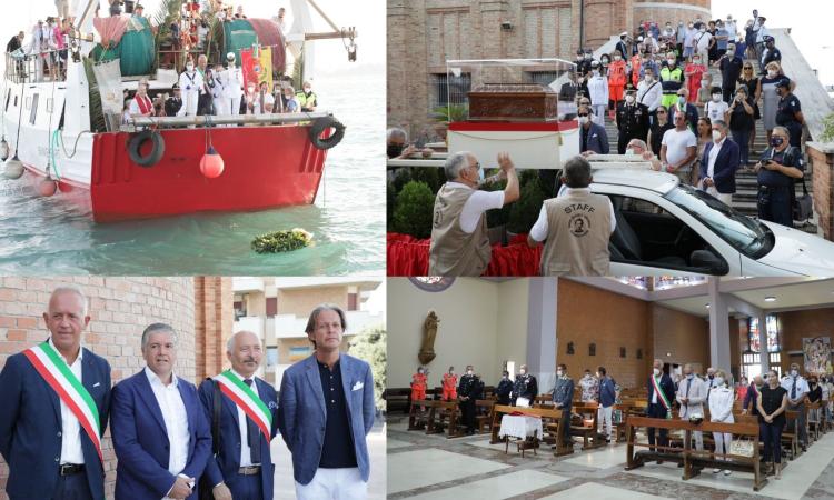 Civitanova, festa per il Patrono San Marone: l'uscita in barca con le reliquie del Santo Civitanova, festa per il Patrono San Marone: l'uscita in barca con le reliquie del Santo