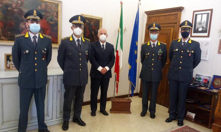 Macerata, il prefetto riceve i vertici della Guardia di Finanza: "Grazie per il lavoro svolto"