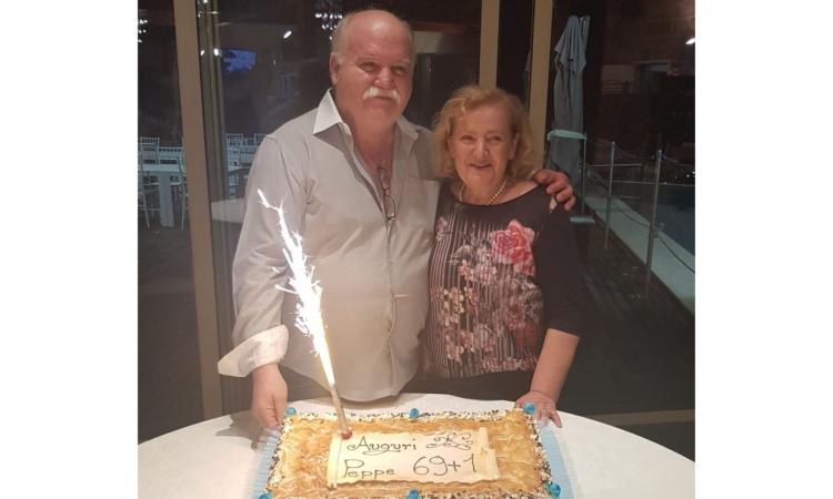Pollenza, lo chef Giuseppe Giustozzi festeggia 70 anni: festa con famiglia e amici