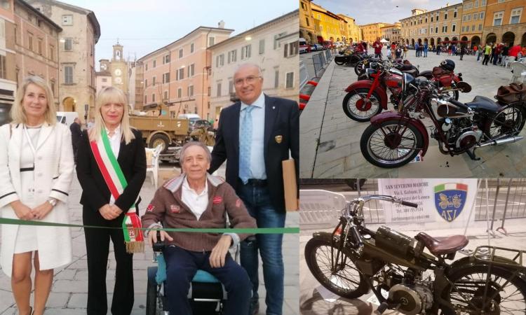 San Severino, i 100 anni della Moto Guzzi festeggiati in piazza del Popolo San Severino, i 100 anni della Moto Guzzi festeggiati in piazza del Popolo