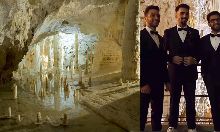 Il Volo festeggia i 50 anni dalla scoperta delle Grotte di Frasassi sulle note di Ennio Morricone Il Volo festeggia i 50 anni dalla scoperta delle Grotte di Frasassi sulle note di Ennio Morricone