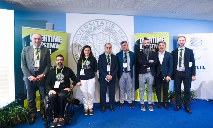 Macerata, Overtime Festival: taglio del nastro con Pancalli e i campioni paralimpici