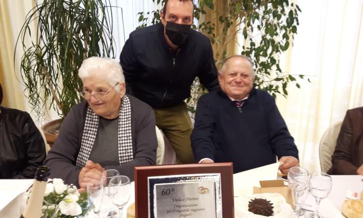 Treia, 60 anni di matrimonio per "Pierino" e "Viola": gli auguri dell'Amministrazione