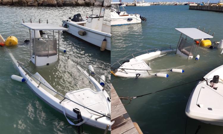 Civitanova, affonda una barca da diporto. Santori:"Indifferenza generale sulla sicurezza"
