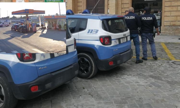 Macerata, colpo nella notte al distributore di benzina: caccia ai ladri