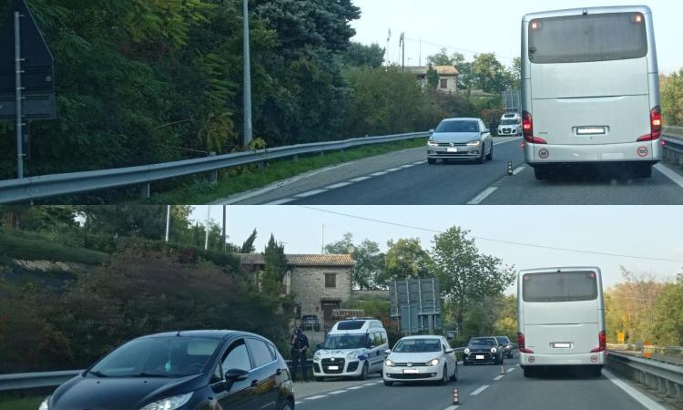 Belforte, torna il telelaser in superstrada anche con i lavori in corso: raffica di polemiche