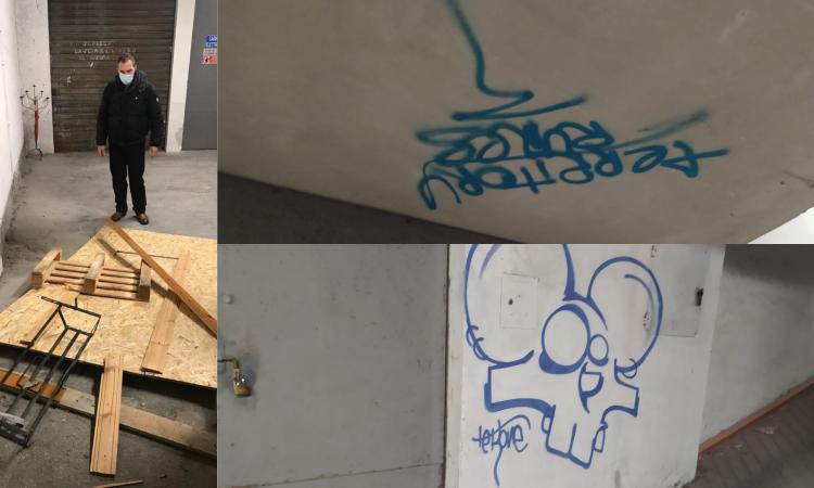 Ancora vandali in azione a Macerata: sfondano la porta e imbrattano le pareti di un garage (FOTO) Ancora vandali in azione a Macerata: sfondano la porta e imbrattano le pareti di un garage (FOTO)