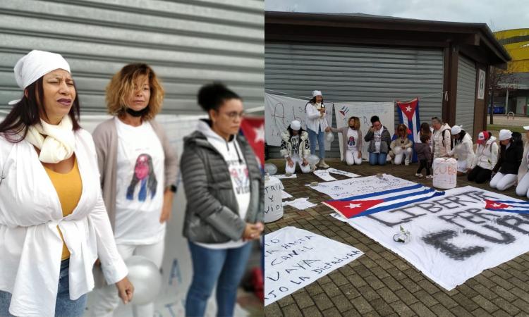 Civitanova, si alza la protesta della comunità cubana: "Basta con la dittatura" (FOTO) Civitanova, si alza la protesta della comunità cubana: "Basta con la dittatura" (FOTO)