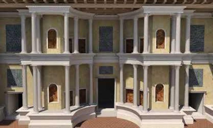 Ricostruzione in 3D del teatro romano di Ricina premiata a un Festival internazionale Ricostruzione in 3D del teatro romano di Ricina premiata a un Festival internazionale