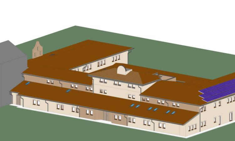 Tolentino, posa della prima pietra per il monastero delle Carmelitane Scalze Tolentino, posa della prima pietra per il monastero delle Carmelitane Scalze