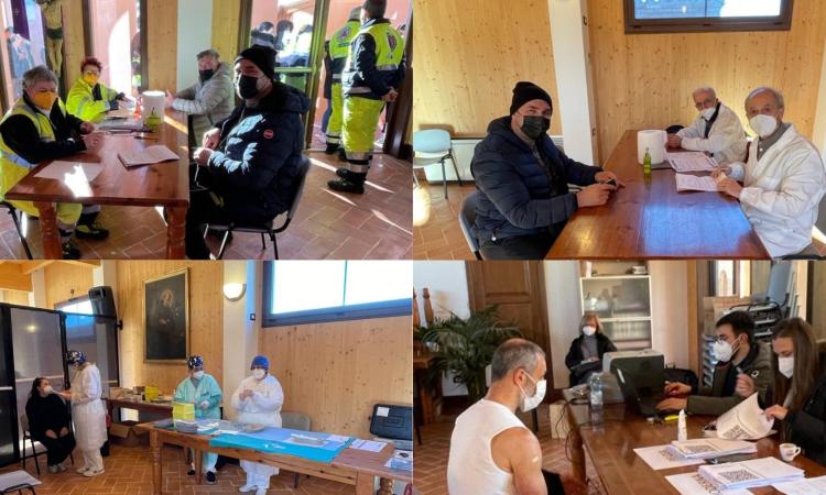Treia, funziona l'organizzazione del centro vaccinale: inoculate le 210 dosi a disposizione
