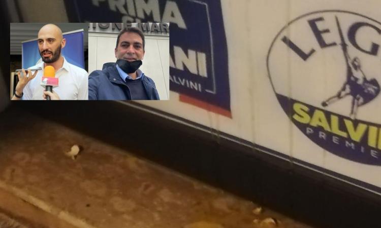 Civitanova, attacco alla sede della Lega. "Un gesto violento che offende la democrazia" (FOTO)