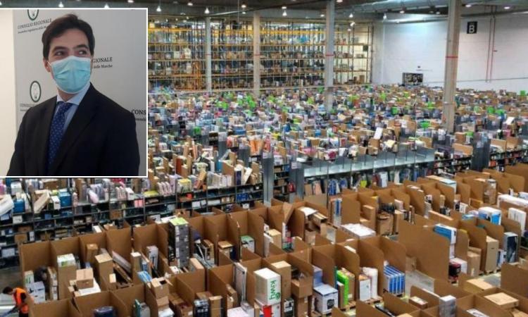 Mega centro Amazon nelle Marche, Acquaroli: "Illegittime interferenze dalla Regione nella trattativa" Mega centro Amazon nelle Marche, Acquaroli: "Illegittime interferenze dalla Regione nella trattativa"
