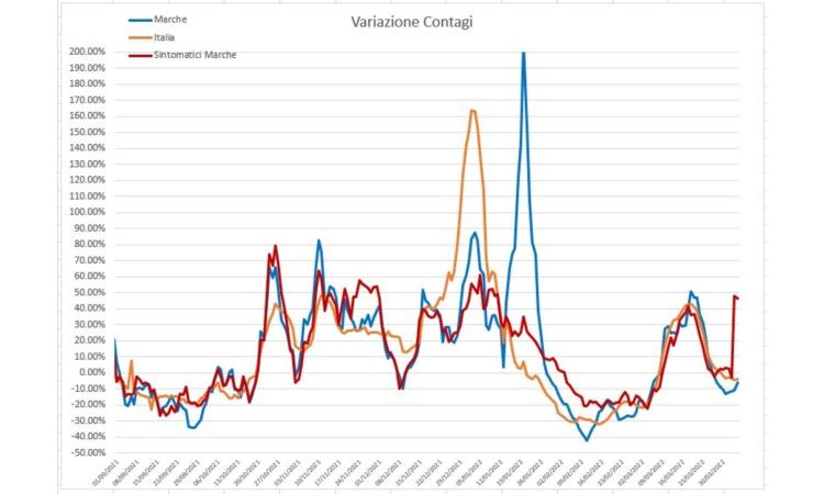 Covid, casi in lieve flessione e andamento dei ricoveri: l'analisi del virus nei grafici dell'ingegner Petro